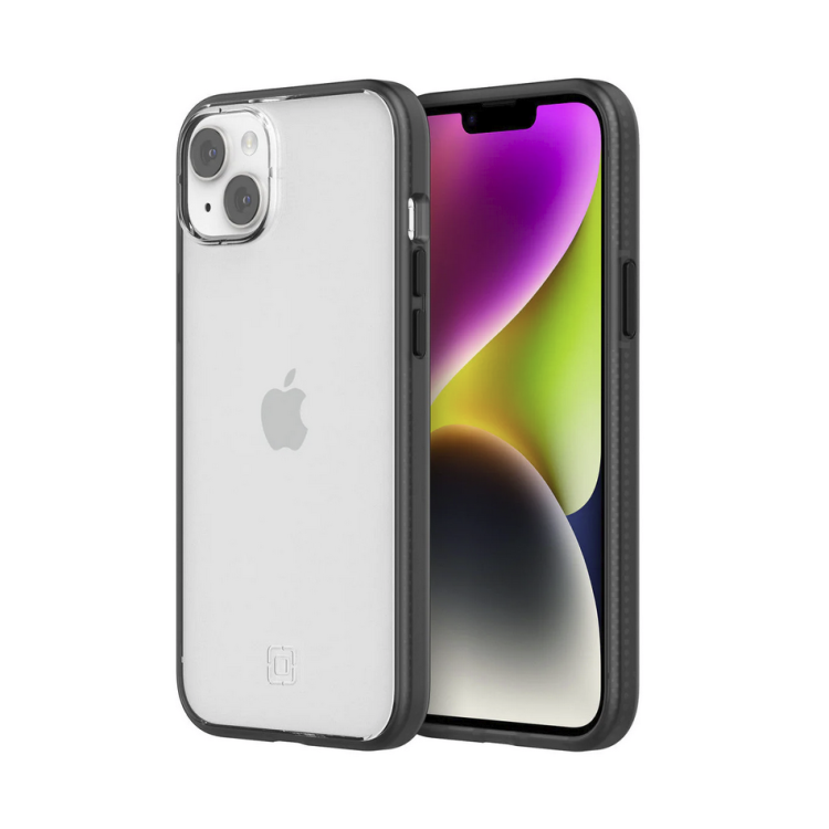 étui iPhone 14 plus transparent contour noir